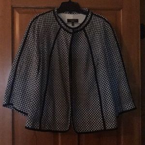 Talbots black/white blazer